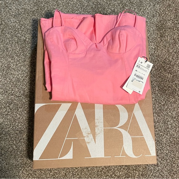 Zara poplin midi dress 💗 - Picture 5 of 5